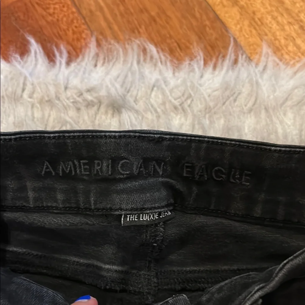 American Eagle‎ Outfitters Women's Black Distressed Skinny Jeans